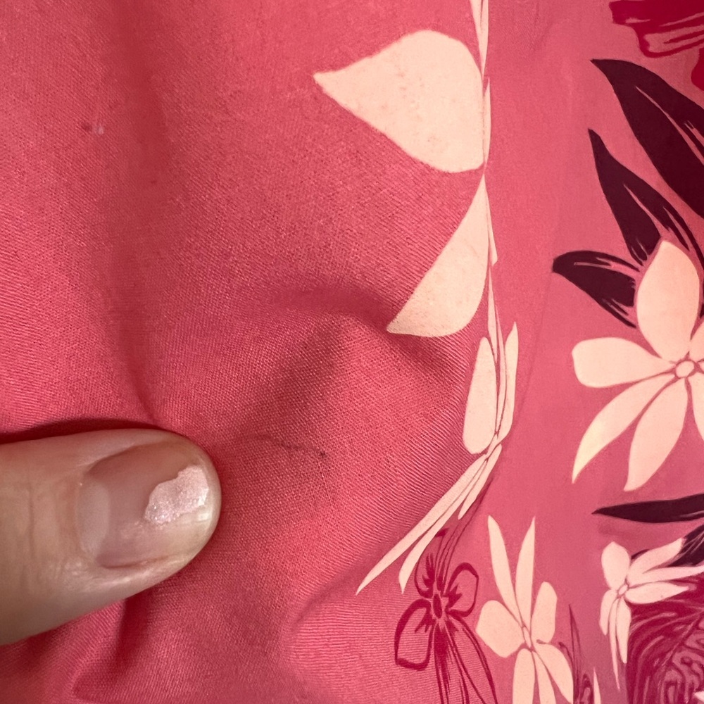 Vintage Hilo Hattie Hawaiian Dress Pink Floral Tropical Maxi size Large - Picture 11 of 11